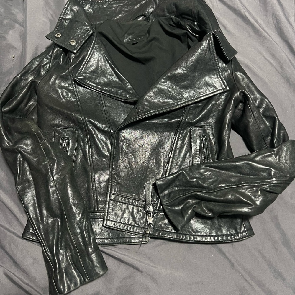 Women's Mackage Black Leather Jacket